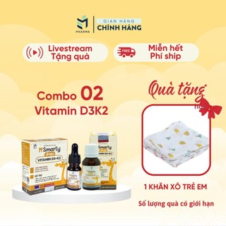 M'smarty vitamin d3 k2 10 ml dạng pipet và 15 ml dạng nhỏ giọt - vitamin tăng chiều cao cho trẻ sơ sinh