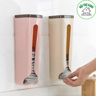 hộp đựng giấy dán tường rút ra thông minh, hộp dán tường để túi đựng rác nilon tiện lợi 1954