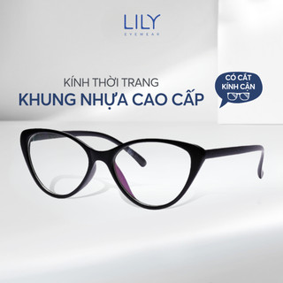 Gọng kính cận mắt mèo nhựa dẻo thời trang nữ LILY EYEWEAR 2383 nhiều màu - Lọc ánh sáng xanh