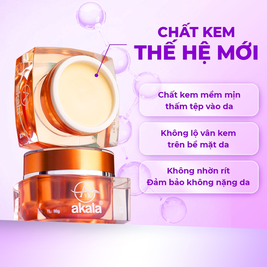 COMBO CHUYÊN SÂU Kem Nám - Tàn Nhang - Đồi Mồi + Kem Mụn - Mờ Thâm - Liền Sẹo akala ( Tế Bào Mầm Tái Sinh & Collagen