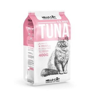 Hạt Hello Cat Tuna Cá Ngừ 400g Mèo ăn thức ăn hạt khô rau củ