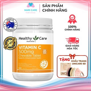 Date 2026 vitamin c úc hàm lượng cao 500mg healthy care 500 viên – sáng da - tăng đề kháng
