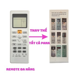 Remote máy lạnh Panasonic đa năng dùng đc cho tất cả model của panasonic- điều khiển điều hòa panasonic