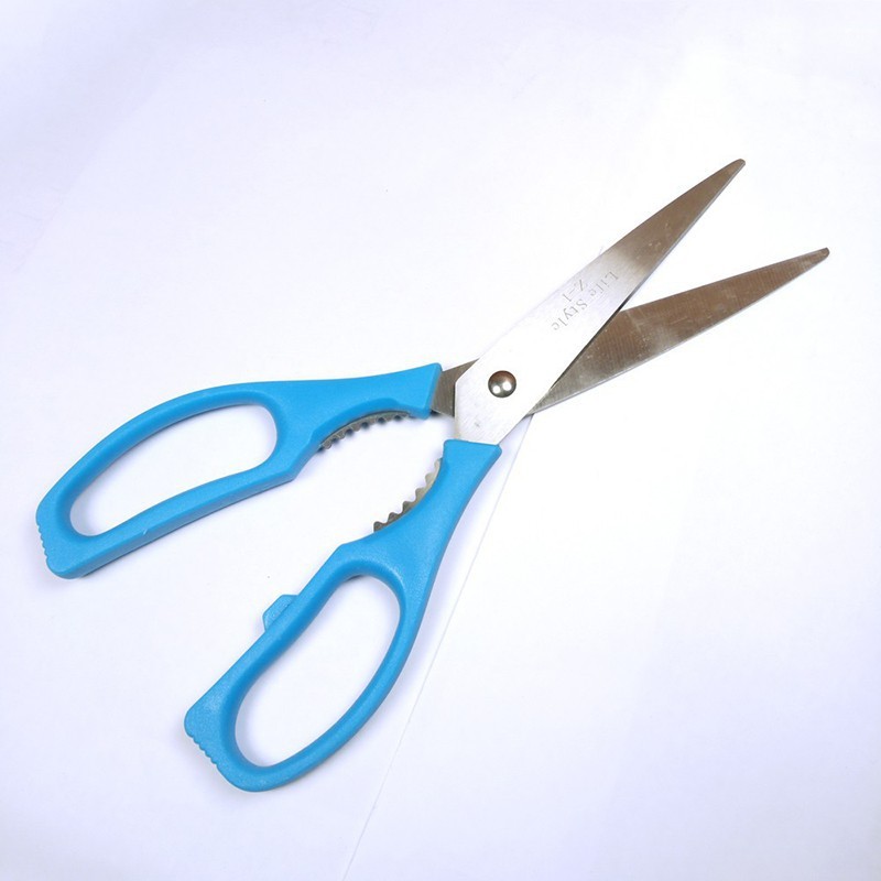 Kéo văn phòng, kéo cắt giấy đa năng dài 21cm  (kéo lệch)