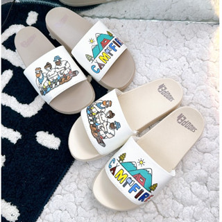 Dép unisex MLB cắm trại ❤️Tặng Vớ  + Form nhỏ - Tăng 1sz❤️ dép shoppen camfire quai ngang thể thao nam nữ,  Camfire-nâu