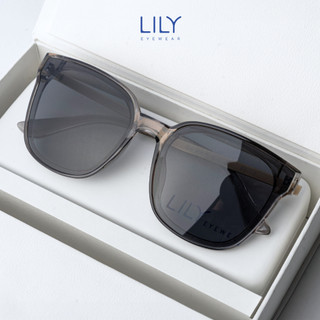 Gọng kính mát nam nữ vuông LILYEYEWEAR gọng kính râm nam nữ chữ V thời trang hàn quốc 6035