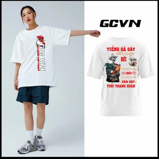 ÁO THUN TRẮNG GÀ CHỌI X9