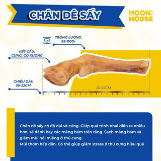 Treat gặm chân dê sấy hỗ trợ làm sạch răng miệng cho thú cưng