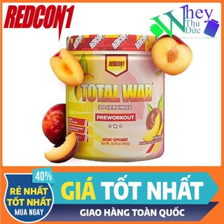 Tăng sức mạnh Total War Redcon1 30 Lần Dùng vị Mận -Tăng Sức Mạnh, Sức Bền, Pre Workout dùng trước tập