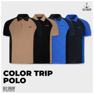 Áo polo phối màu old sailor - o.s.l color trip polo - 88551 - big size upto 5xl