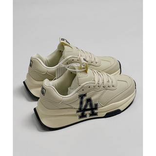 Giày MLB Chunky Runer Basic chữ LA, Giày Thể Thao Nam Nữ bản Trung Full Phụ Kiện