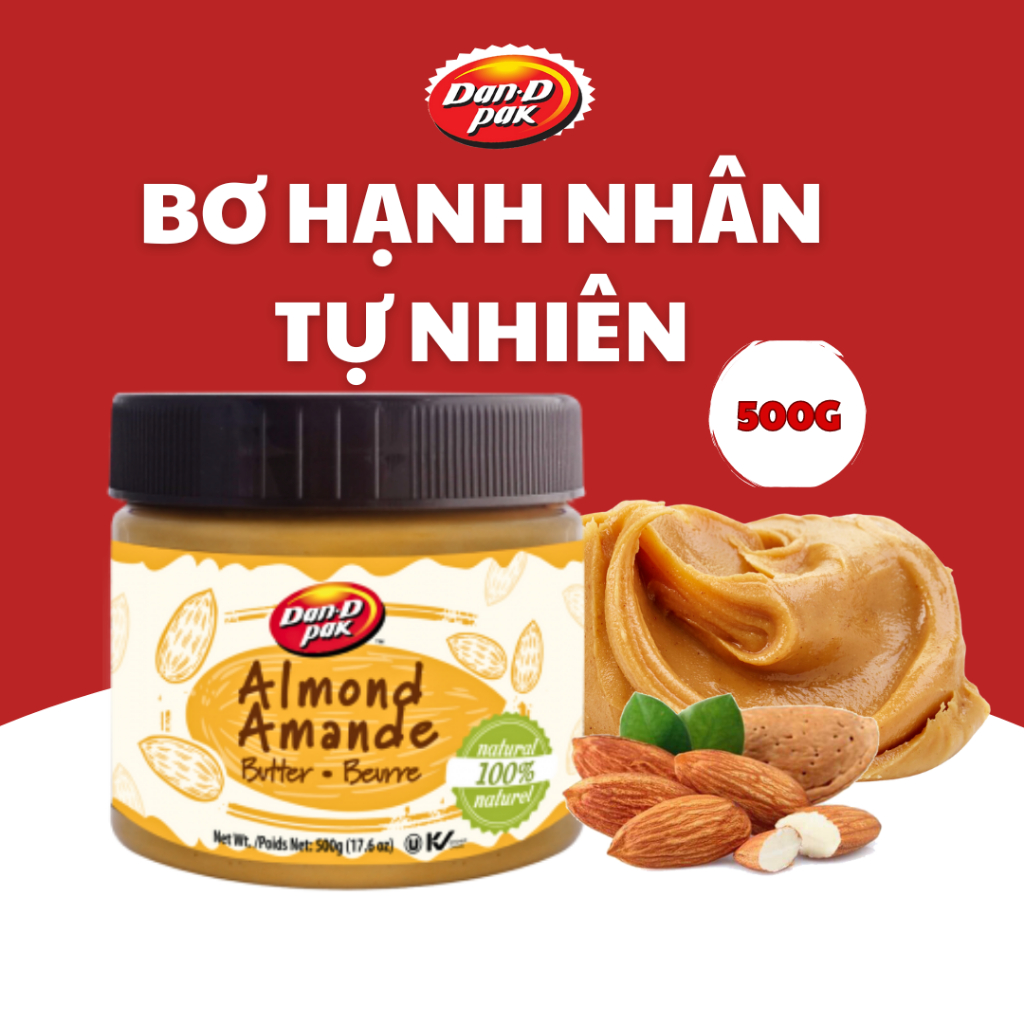 Bơ Hạnh Nhân 500g Dan D Pak