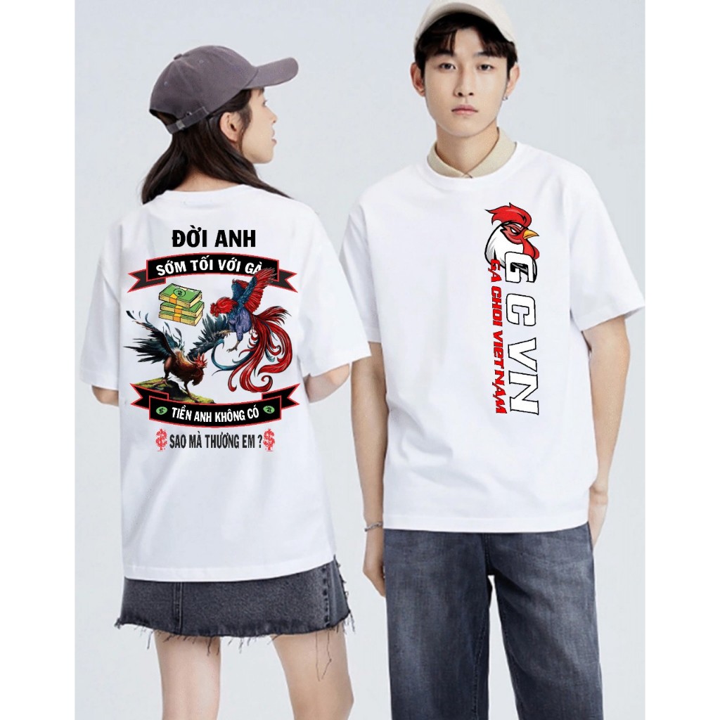ÁO THUN TRẮNG GÀ CHỌI X15