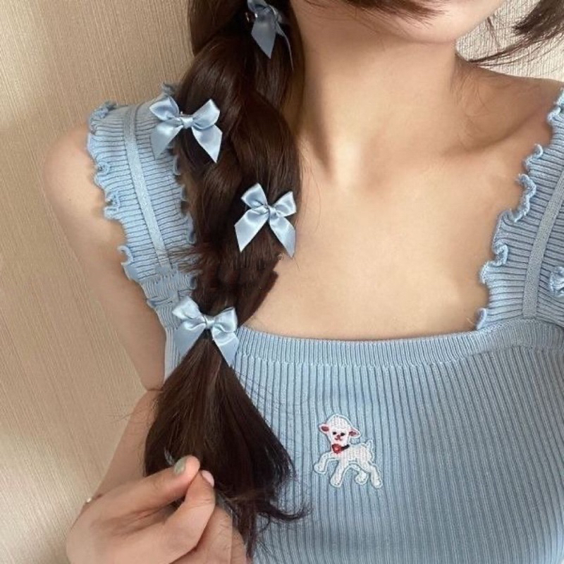 1 Kẹp tóc hình nơ đơn giản dễ phối