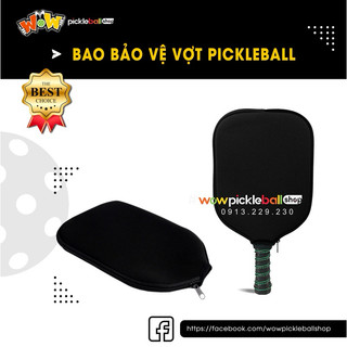 ✅ Phụ kiện Pickleball - BAO VỢT bảo vệ vợt Pickleball - Màu ĐEN