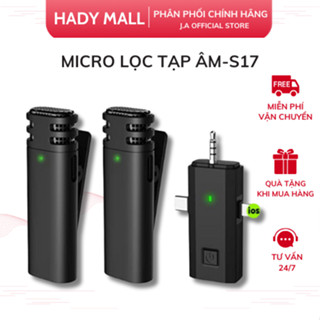 Micro Không Dây S17 Cài Áo 3 Trong 1 Thông Minh Chống Ồn Cho Iphone, Android, Micro Thu Âm Livestream J.A OFFICIAL STORE