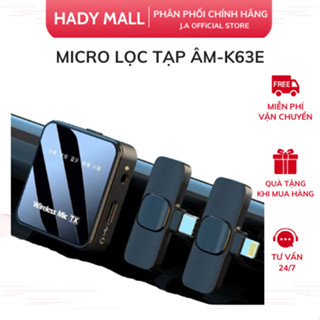 Micro Không Dây K63E Thu Âm Chống Ồn Có Kết Nối Bluetooth Phát Nhạc Khi Quay video Livestream  J.A OFFICIAL STORE