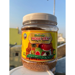 muối sấy ngọc yến hộp 500g - muối chấm trái cây, gia vị nêm nếm ướp cá thịt