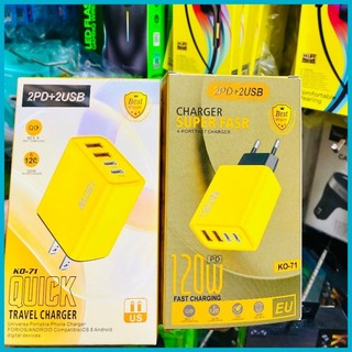 Củ sạc 120W 4 cổng 2 cổng USB + 2 cổng PD