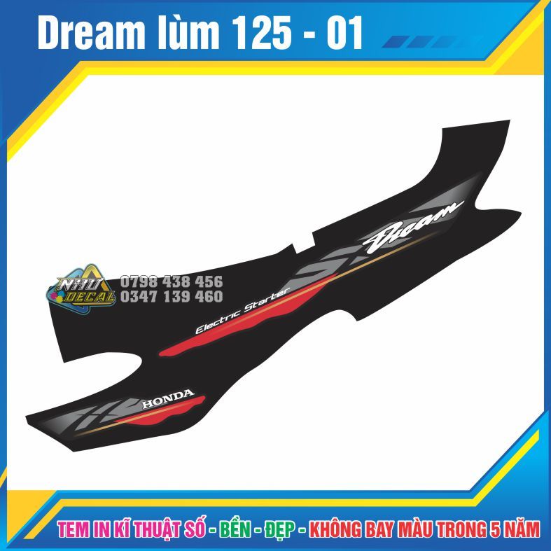 Tem rời Xe Dream Lùn 125 - 01