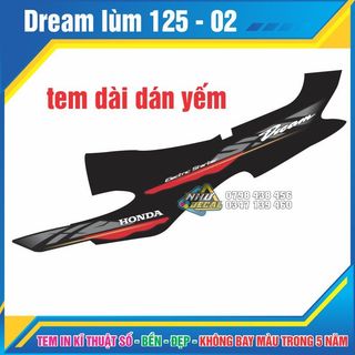 Tem rời Xe Dream Lùn 125 - 01