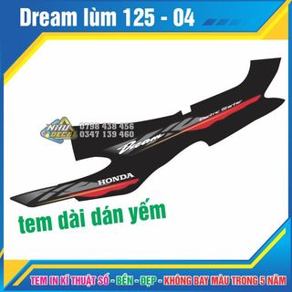Tem rời Xe Dream Lùn 125 - 01