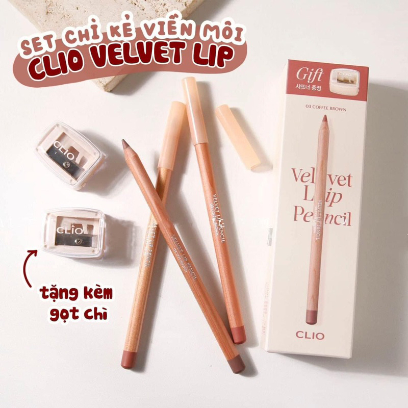 Chì kẻ viền môi CLIO kèm gọt