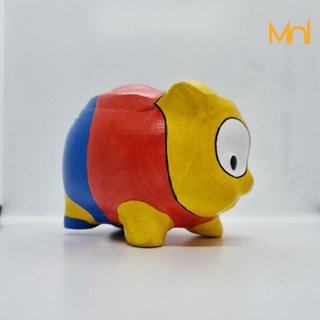 HEO ĐẤT Handmade - VÔ DIỆN BITCOIN, SIMPSON (Quà Tặng Độc Đáo)