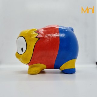HEO ĐẤT Handmade - VÔ DIỆN BITCOIN, SIMPSON (Quà Tặng Độc Đáo)