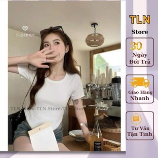 Áo thun  xếp nếp màu trơn thường ngày cho nữ áo thun trơn đẹp phong cách hàn quốc cá tính năng động trẻ trung M60-TLN