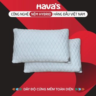 Cặp gối nằm cao cấp Havas - Chất liệu vải cotton mát lạnh