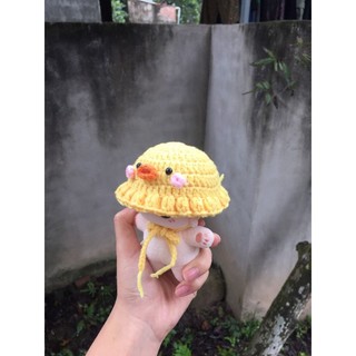 mũ vịt vàng cho doll 10cm(outfit for doll 10cm)
