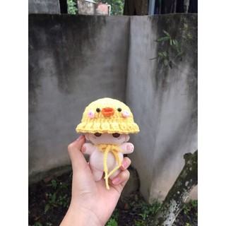 Mũ vịt vàng cho doll 10cm