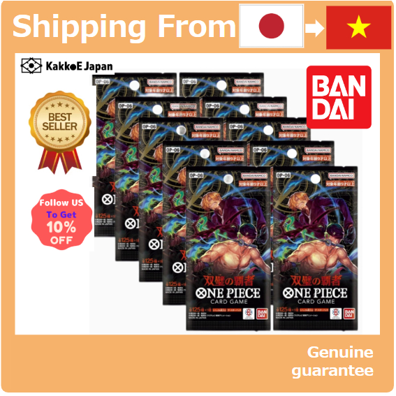 [TCG Nhật Bản] Trò chơi bài ONE PIECE Gói tăng cường trò chơi thẻ bài One Piece Twin Conquerors 10 g