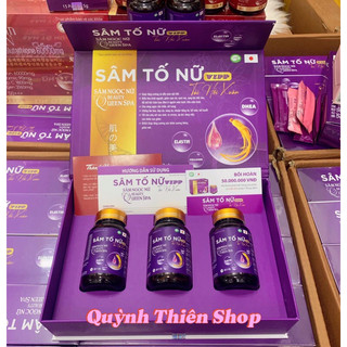  Viên uống Sâm tố nữ Tái hồi xuân (1 hộp có 3 lọ, tổng 90 viên)_Hỗ trợ cải thiện suy giảm nội tiết tố nữ