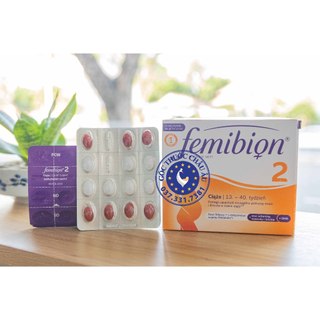 Vỉ lẻ Femibion 2 - Sản xuất Balan - Dùng cho giai đoạn sau 12 tuần đến lúc sinh