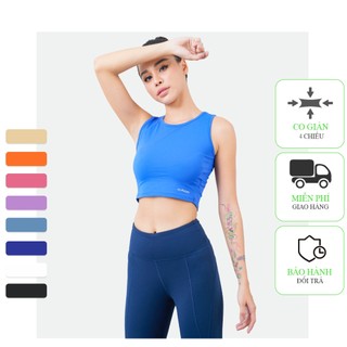 Áo Croptop Nữ Tập Gym Yoga ICADO Thắt Dây AT10, Áo Tập Thể Thao Tôn Dáng, Co Giãn Tốt