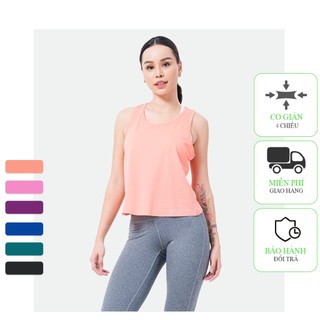 Áo Tanktop Tập Gym Yoga Nữ ICADO AT3, Áo Ba Lỗ Thể Thao Mềm Mại, Co Giãn Tốt, Thoáng Mát