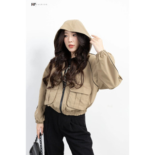 Áo Khoác Nón Tay Dài J-P FASHION Chất Liệu Kaki Với Kiểu Dáng Hiện Đại, Phong Cách Năng Động (ảnh thật) 10709195