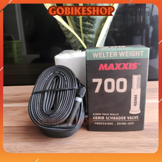 Săm Ruột Xe Đạp MAXXIS 700x33/50C (33/50-622) AV48L - Cao Su Bền Bỉ, Giữ Hơi Tốt - Dùng Cho Vỏ 33-50, Vành 700, Dễ Lắp
