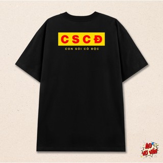 Áo thun oversize local brand CSCĐ - Con sói cô độc | Áo thun samurai