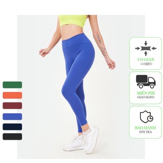 Quần Legging Dài Tập Gym Yoga Nữ ICADO AT12, Quần Thể Thao Nữ Phối Lưới, Co Giãn Tốt