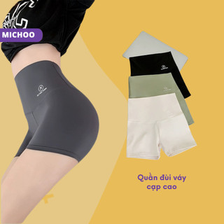 Quần Mặc Váy Trơn Đúc Su MICHOO Cạp Cao Không Viền