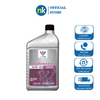  Nhớt tổng hợp xe tay ga cao cấp Maxlube Maxpower 4T 10W40 946ml MB - Nhập Khẩu USA 