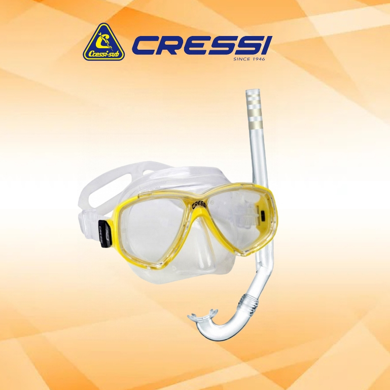 BỘ KÍNH LẶN TRẺ EM CRESSI MASK SNORKEL PERLA SET
