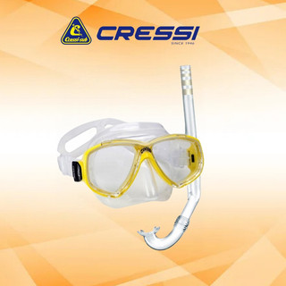 Bộ kính lặn trẻ em cressi mask snorkel perla set