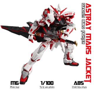 Mô hình lắp ráp mg astray red mars jacket, 1/100 gundam, đồ chơi xếp hình nhựa