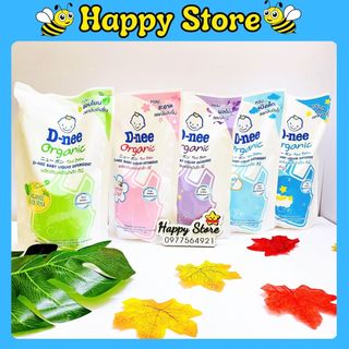 Nước giặt Dnee túi 550ml Thái Lan chính hãng , giặt xả an toàn cho bé sơ sinh đủ màu Dnee tím, xanh ,hồng