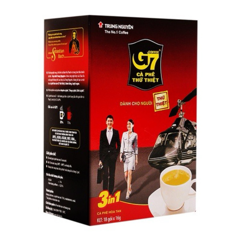 Hộp cafe G7 18 gói hàng chuẩn