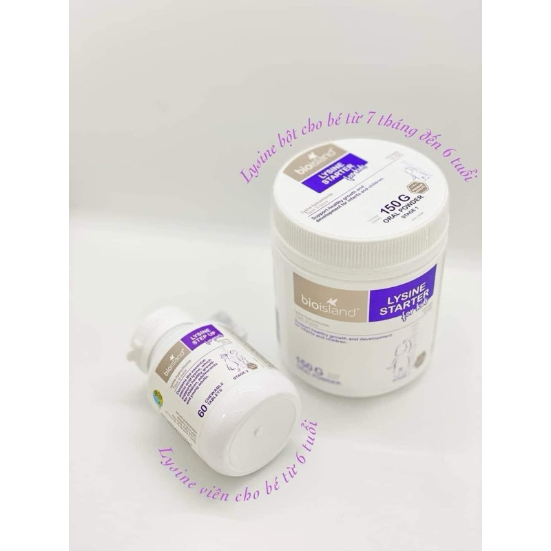 (Tem chemist) Lysine bioisland tăng chiều cao cho bé